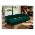 Narożnik AXEL U - uniwersalny - ciemnozielony, welwet