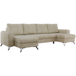 Narożnik AXEL U - uniwersalny - beżowy, welwet