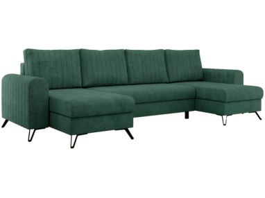 Narożnik AXEL U - uniwersalny - zielony, struktura