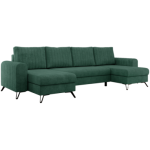 Narożnik AXEL U - uniwersalny - zielony, struktura