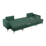 Narożnik AXEL U - uniwersalny - zielony, struktura