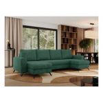 Narożnik AXEL U - uniwersalny - zielony, struktura