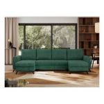 Narożnik AXEL U - uniwersalny - zielony, struktura