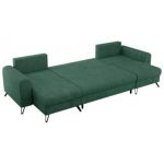 Narożnik AXEL U - uniwersalny - zielony, struktura