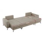 Narożnik AXEL U - uniwersalny - beżowy, struktura