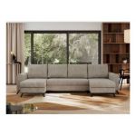 Narożnik AXEL U - uniwersalny - beżowy, struktura