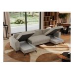 Narożnik AXEL U - uniwersalny - beżowy, struktura