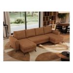 Narożnik AXEL U - uniwersalny - pomarańczowy, struktura