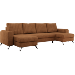 Narożnik AXEL U - uniwersalny - pomarańczowy, struktura