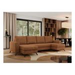 Narożnik AXEL U - uniwersalny - pomarańczowy, struktura