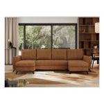 Narożnik AXEL U - uniwersalny - pomarańczowy, struktura