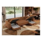 Narożnik AXEL U - uniwersalny - pomarańczowy, struktura