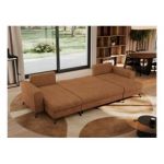 Narożnik AXEL U - uniwersalny - pomarańczowy, struktura