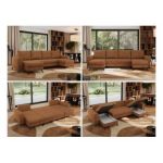 Narożnik AXEL U - uniwersalny - pomarańczowy, struktura