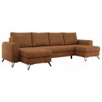 Narożnik AXEL U - uniwersalny - pomarańczowy, struktura