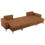 Narożnik AXEL U - uniwersalny - pomarańczowy, struktura