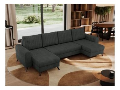 Narożnik AXEL U - uniwersalny - ciemnoszary, struktura