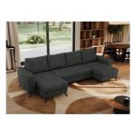 Narożnik AXEL U - uniwersalny - ciemnoszary, struktura