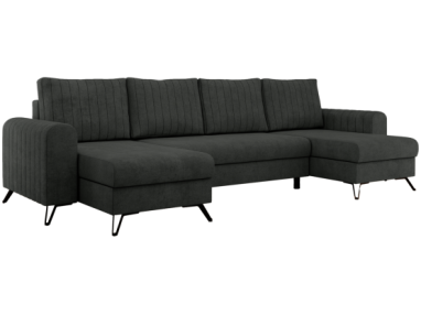 Narożnik AXEL U - uniwersalny - ciemnoszary, struktura