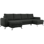 Narożnik AXEL U - uniwersalny - ciemnoszary, struktura