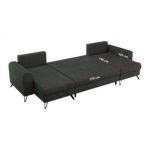 Narożnik AXEL U - uniwersalny - ciemnoszary, struktura