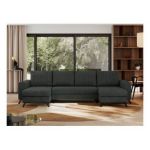 Narożnik AXEL U - uniwersalny - ciemnoszary, struktura