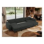 Narożnik AXEL U - uniwersalny - ciemnoszary, struktura