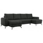 Narożnik AXEL U - uniwersalny - ciemnoszary, struktura