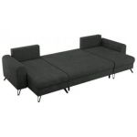 Narożnik AXEL U - uniwersalny - ciemnoszary, struktura