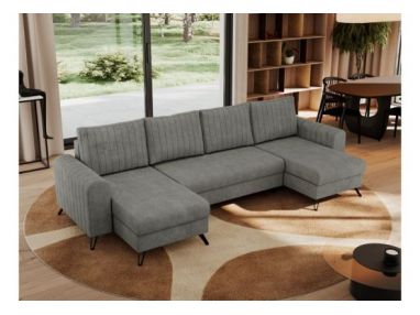 Narożnik AXEL U - uniwersalny - szary, struktura