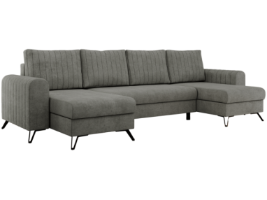 Narożnik AXEL U - uniwersalny - szary, struktura