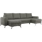 Narożnik AXEL U - uniwersalny - szary, struktura