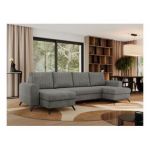 Narożnik AXEL U - uniwersalny - szary, struktura