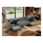 Narożnik AXEL U - uniwersalny - szary, struktura