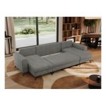 Narożnik AXEL U - uniwersalny - szary, struktura