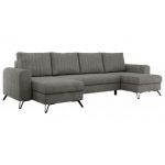 Narożnik AXEL U - uniwersalny - szary, struktura