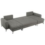 Narożnik AXEL U - uniwersalny - szary, struktura