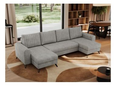 Narożnik AXEL U - uniwersalny - jasnoszary, struktura