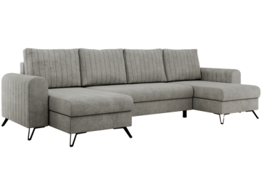 Narożnik AXEL U - uniwersalny - jasnoszary, struktura