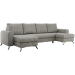 Narożnik AXEL U - uniwersalny - jasnoszary, struktura