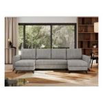 Narożnik AXEL U - uniwersalny - jasnoszary, struktura