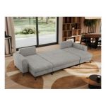 Narożnik AXEL U - uniwersalny - jasnoszary, struktura