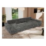 Narożnik DORIAN U - uniwersalny - szary, sztruks