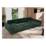 Narożnik DORIAN U - uniwersalny - ciemnozielony, sztruks