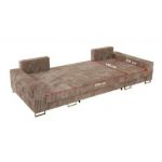 Narożnik DORIAN U - uniwersalny - brązowy, sztruks