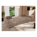 Narożnik DORIAN U - uniwersalny - brązowy, sztruks