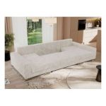 Narożnik DORIAN U - uniwersalny - beżowy, sztruks