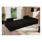 Narożnik DORIAN U - uniwersalny - czarny, boucle