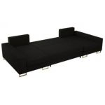 Narożnik DORIAN U - uniwersalny - czarny, boucle