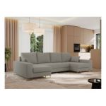 Narożnik DORIAN U - uniwersalny - jasnoszary, boucle